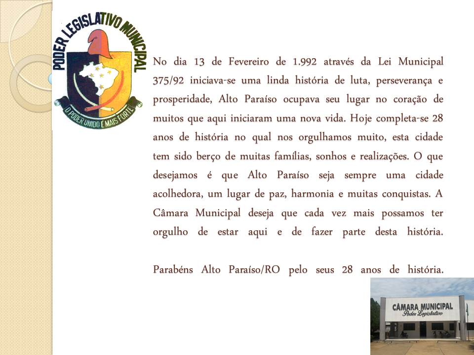 28º Aniversário de Alto Paraíso/RO
